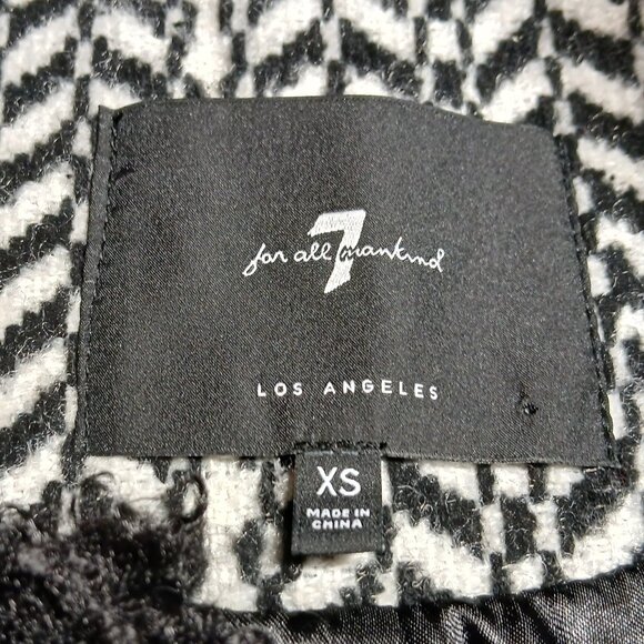 7 FOR ALL MANKIND Tweed Sherpa Bomber Jacket - Like New - Picture 11 of 15